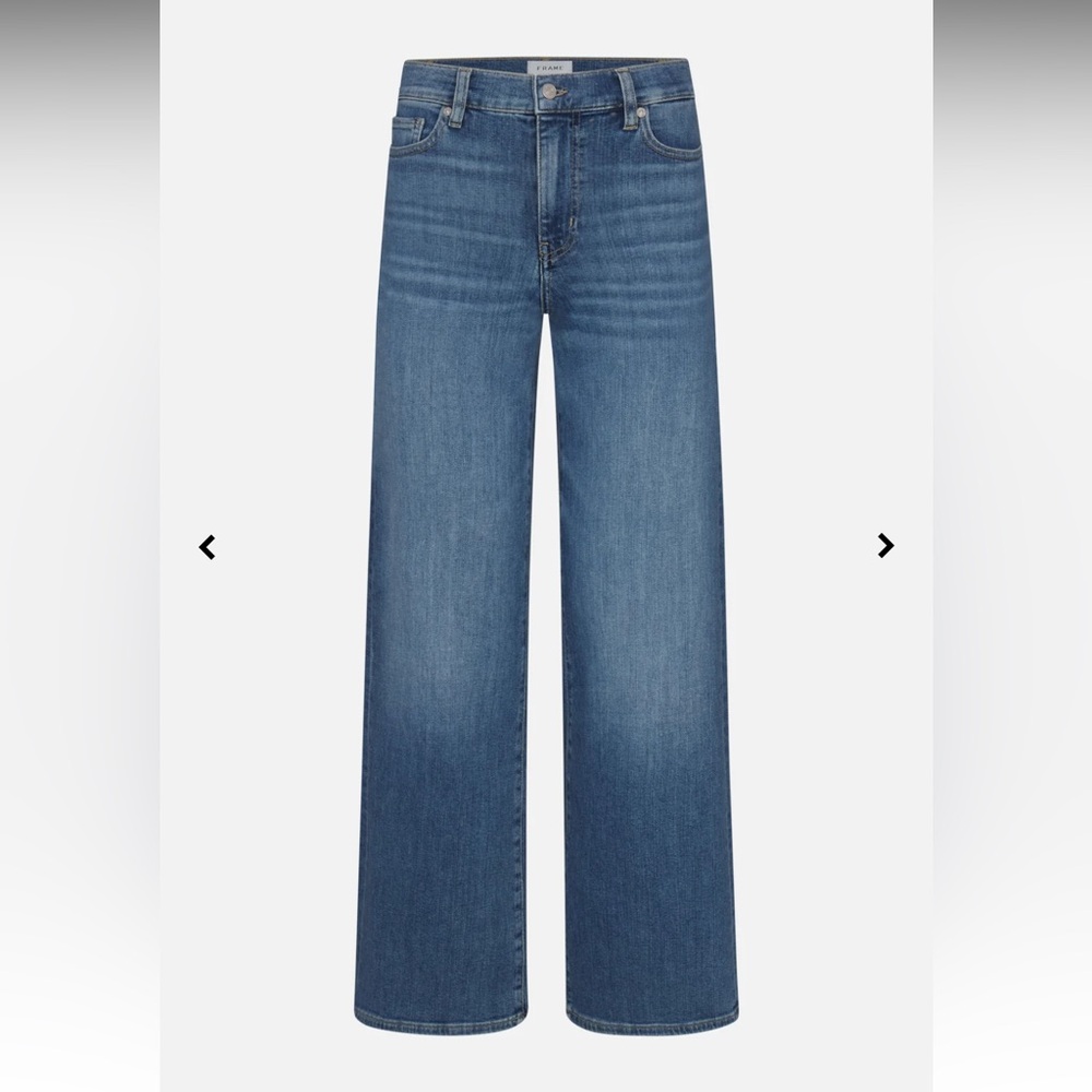 Frame Le Slim Palazzo Jeans- Drizzle- size 28